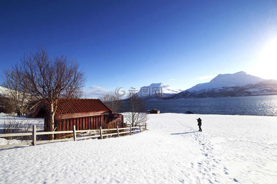冰岛,雪景,风景