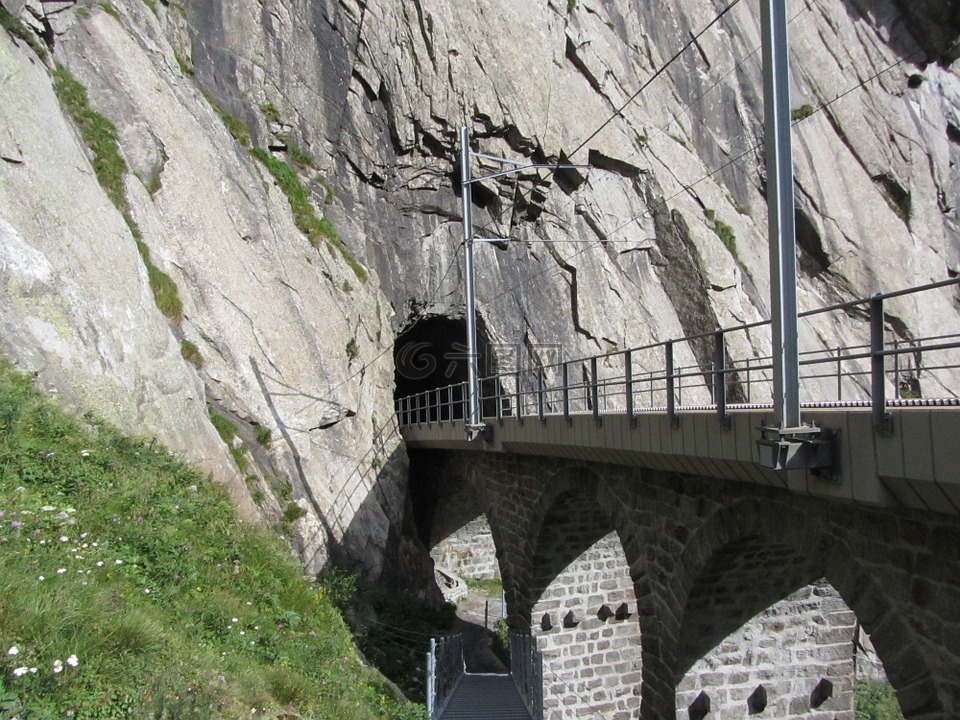 schöllenen 峡谷,圣哥达,瑞士