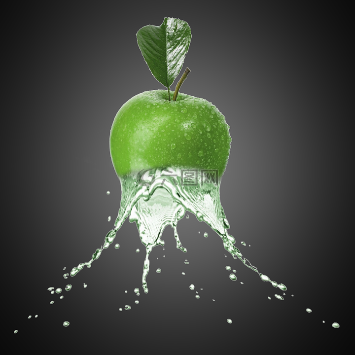 苹果,最酷的,水