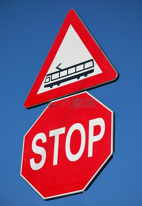 停止,交通,道路标志