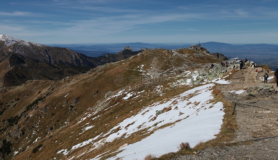 kasprowy wierch,顶部的 kasprowy,景观