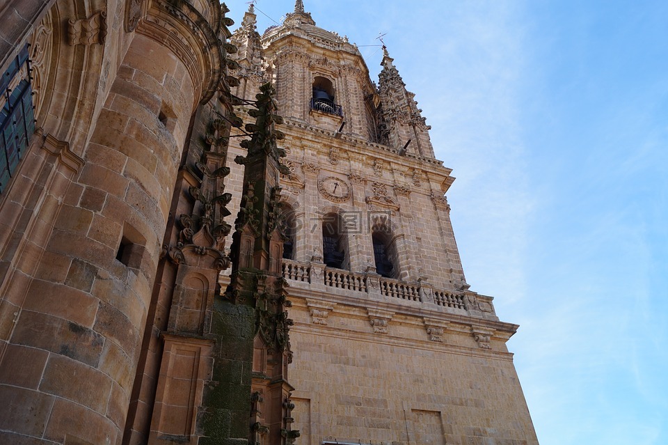 建筑,教堂,西班牙