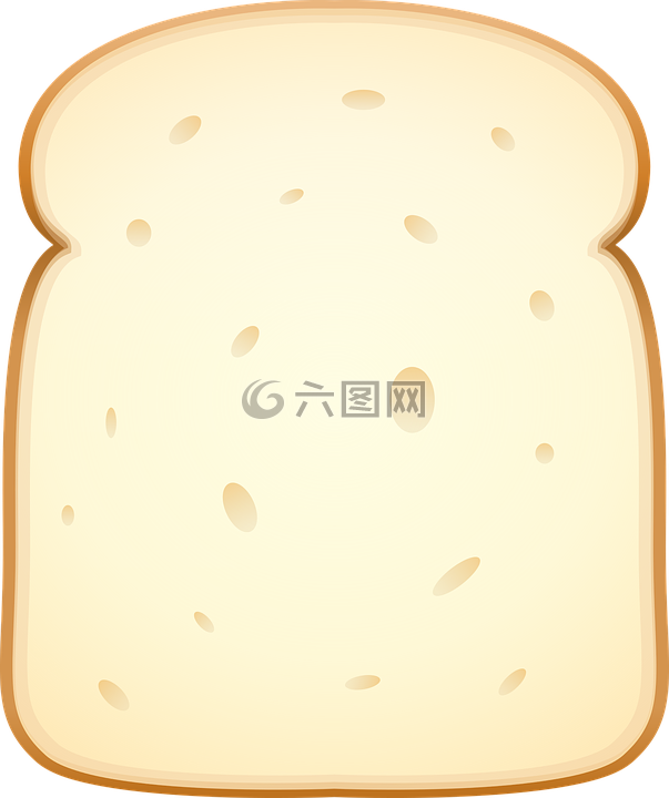 白面包,面包,烘烤