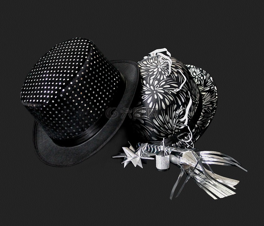 新年,帽子,新年帽子