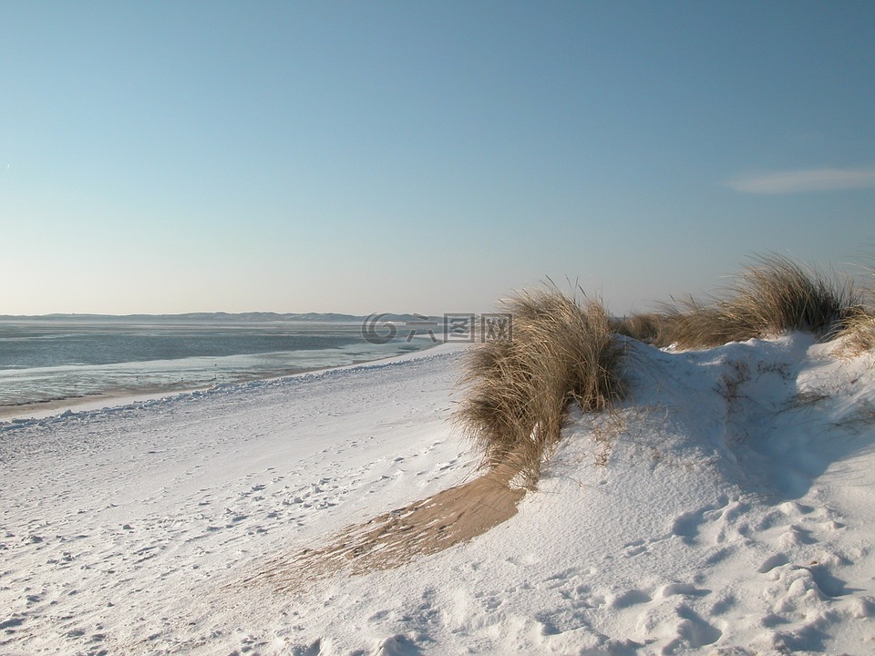 冬天,北海,叙尔特岛