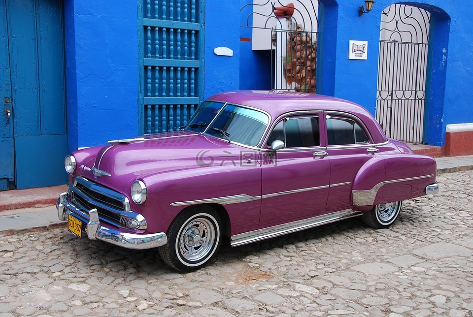 古巴,汽车,旧车