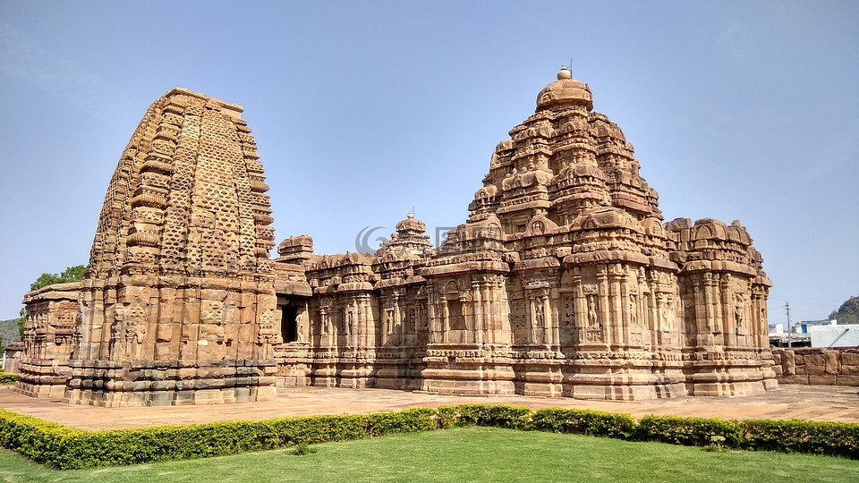 古代,印度,寺