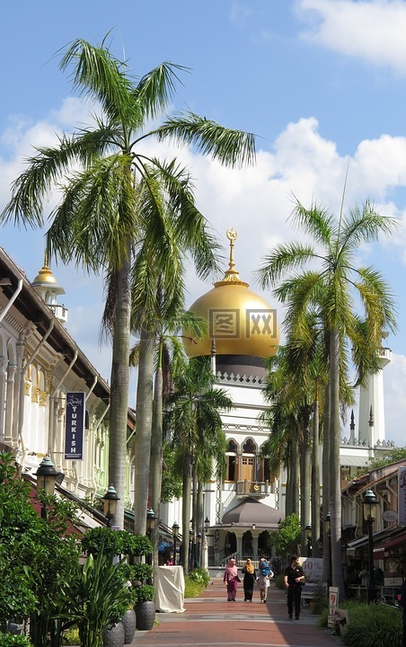 新加坡,苏丹回教堂,穆斯林