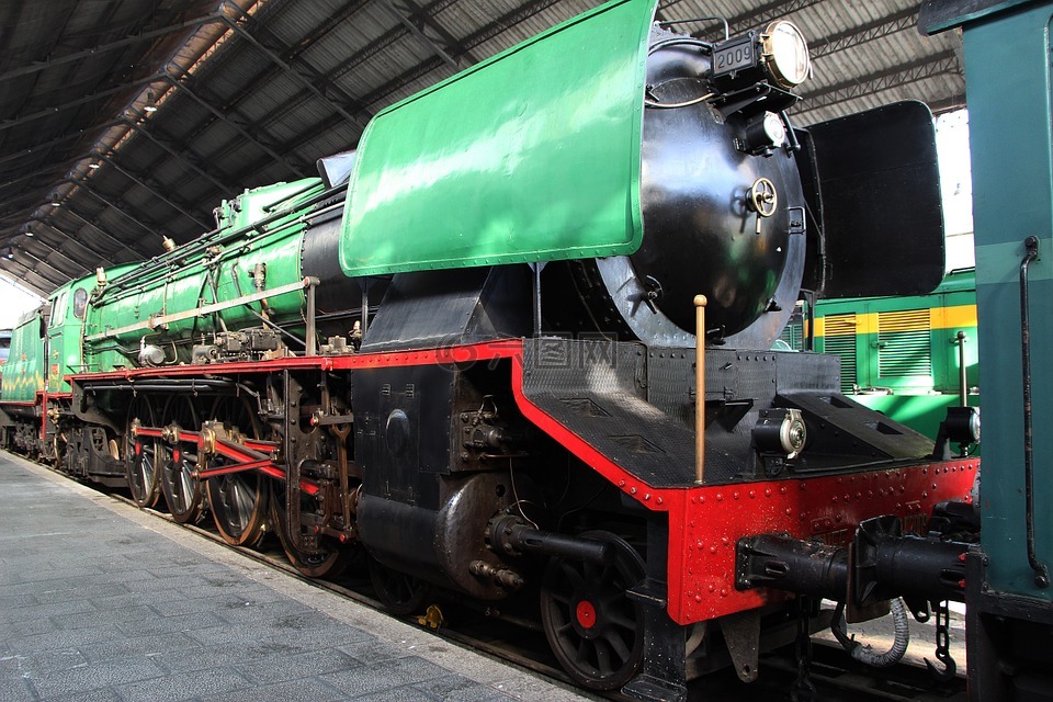 铁路博物馆,蒸汽发动机,火车