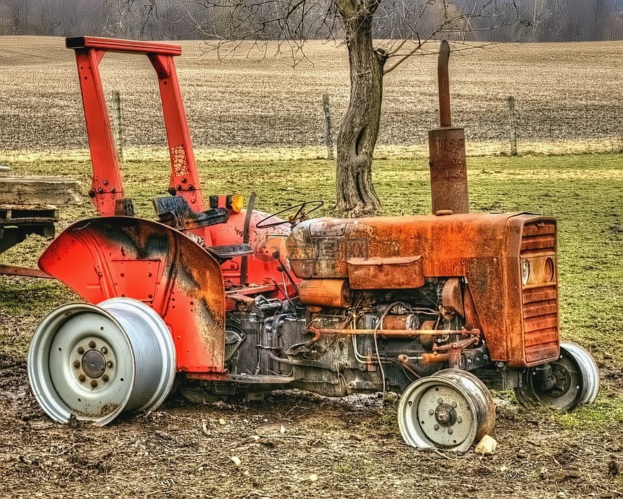 拖拉机,机械,农业