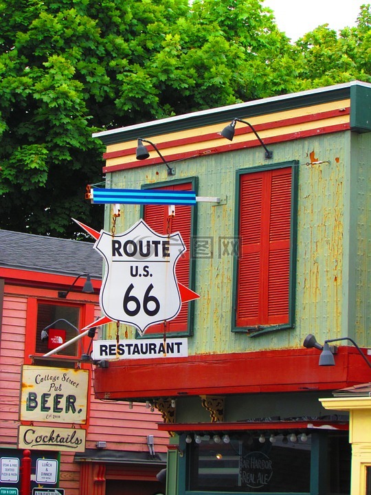 66 号公路,缅因州,餐厅