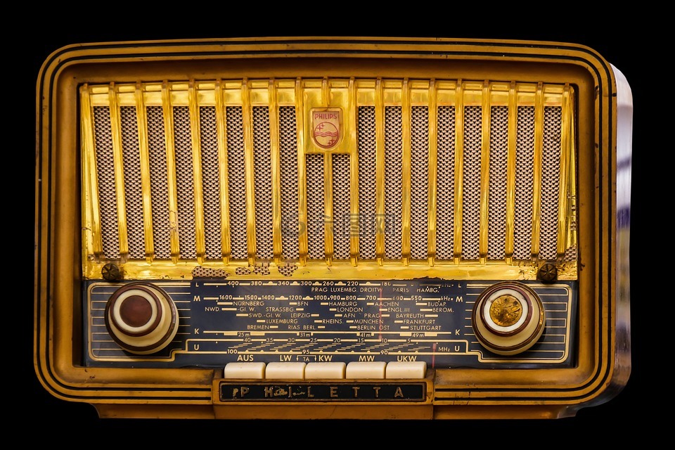 电台,老,电子管收音机