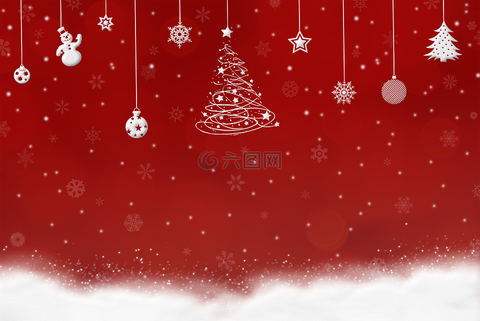 基金的圣诞节 雪 背景高清图库素材免费下载 图片编号 六图网
