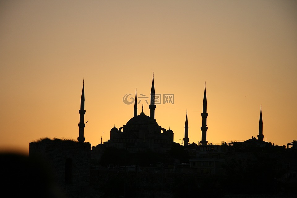 清真寺,蓝色清真寺,土耳其