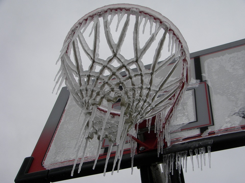 篮球网,冰风暴,季节
