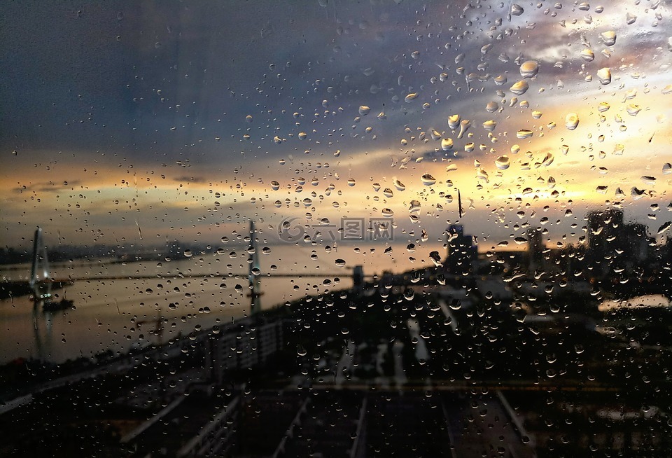 雨后,大海,黄昏