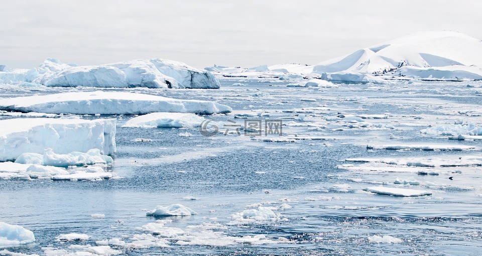 南极洲,冰,帽