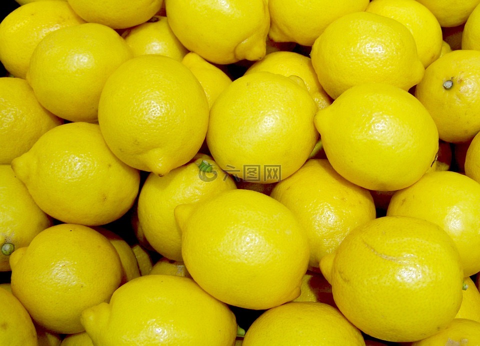柠檬,水果,黄色