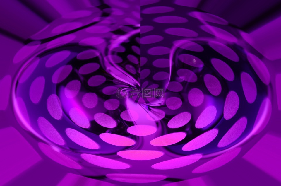 紫,球,激光