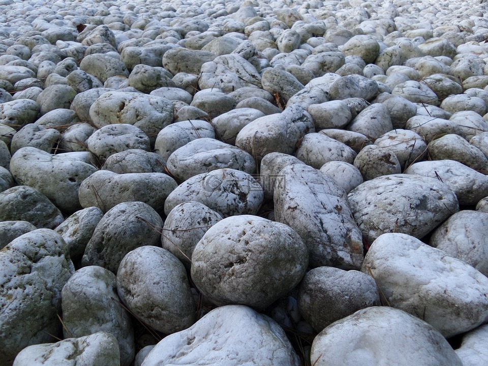 石头,灰色,路面