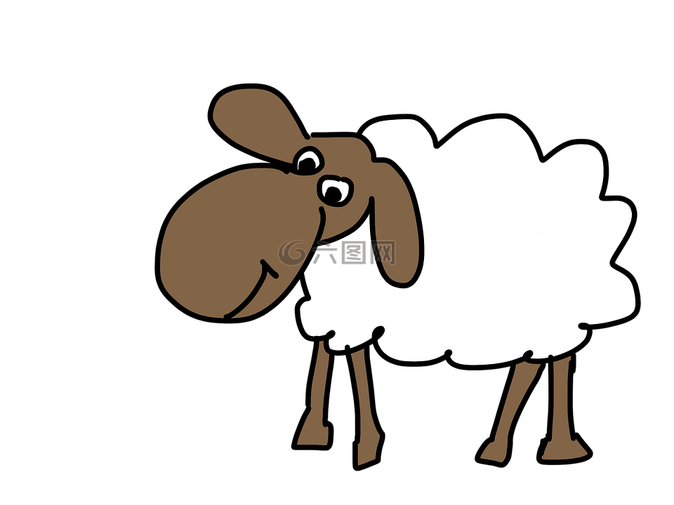羊,漫画,羊毛
