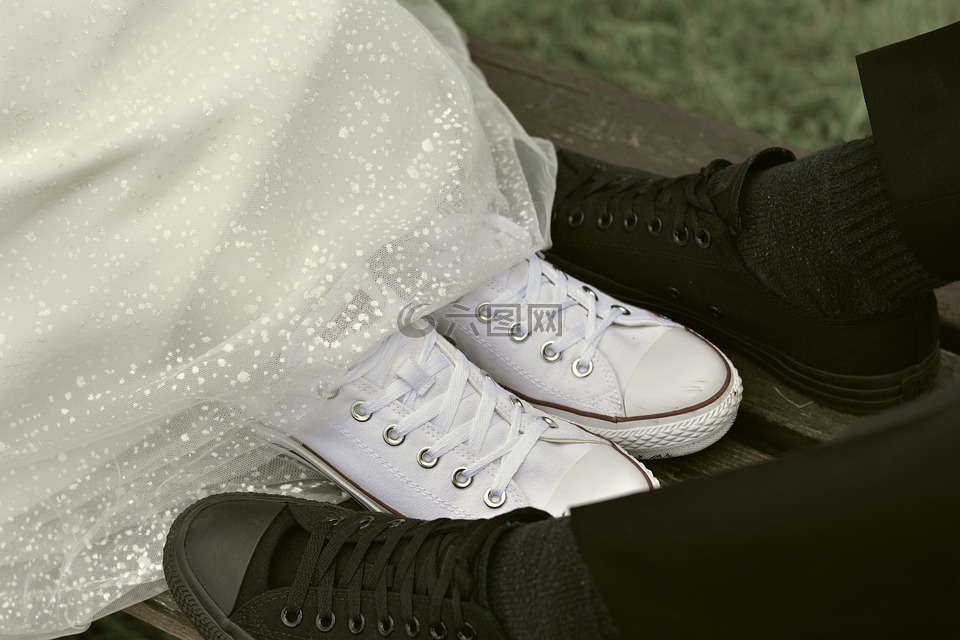 新娘和新郎,查克的,运动鞋