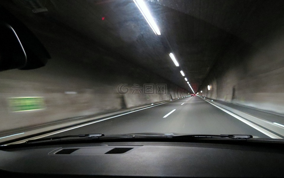 隧道,公路,车道