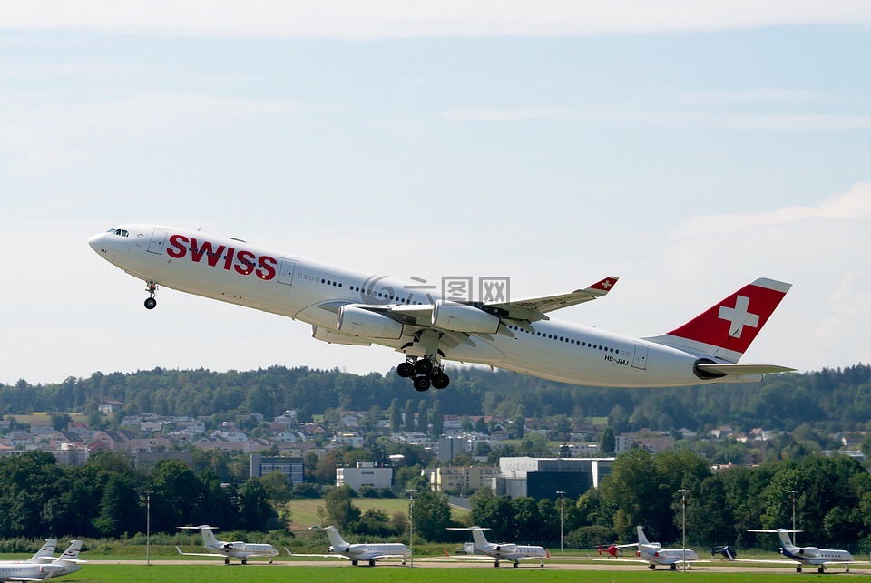 空中客车a340,瑞士航空公司,苏黎世机场