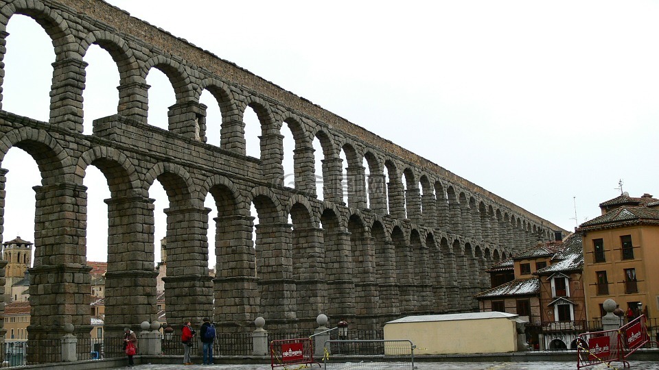 aquaduct,塞哥维亚,西班牙