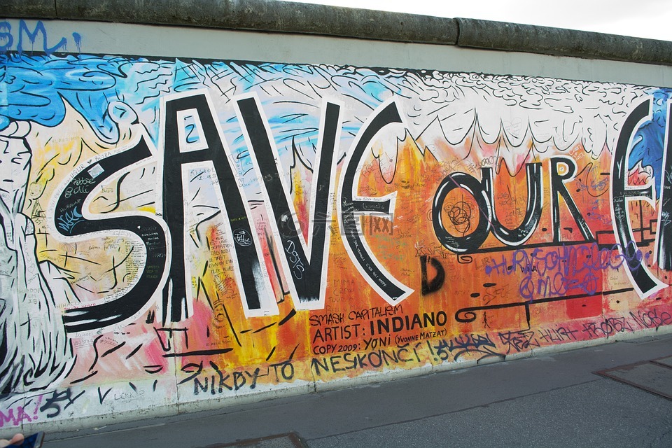 墙,柏林,graffity