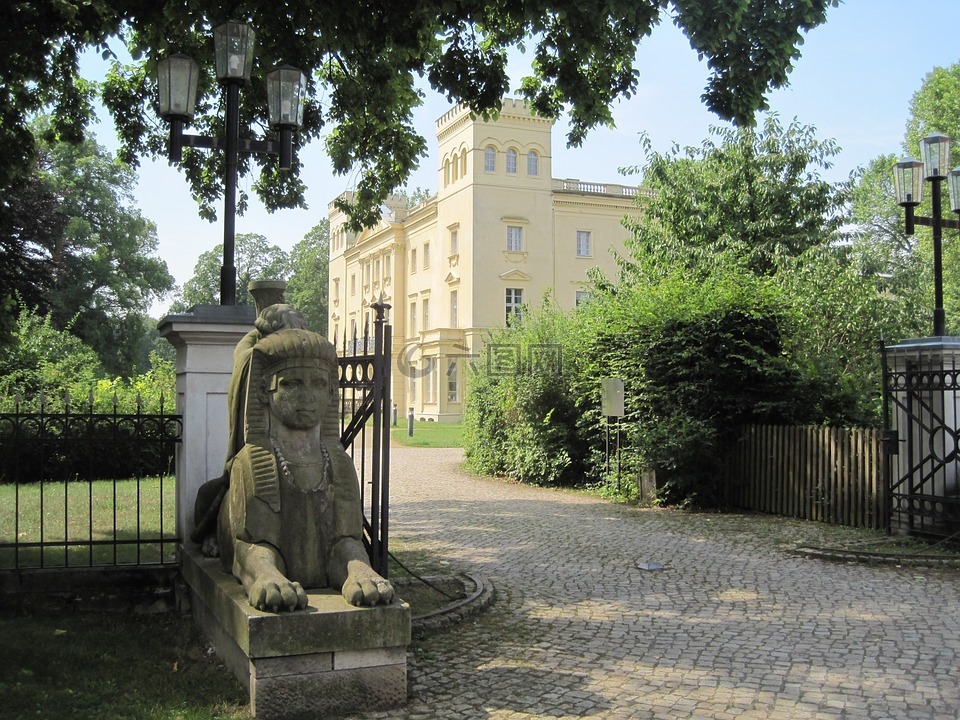 schloß steinhöfel,城堡,公园入口处