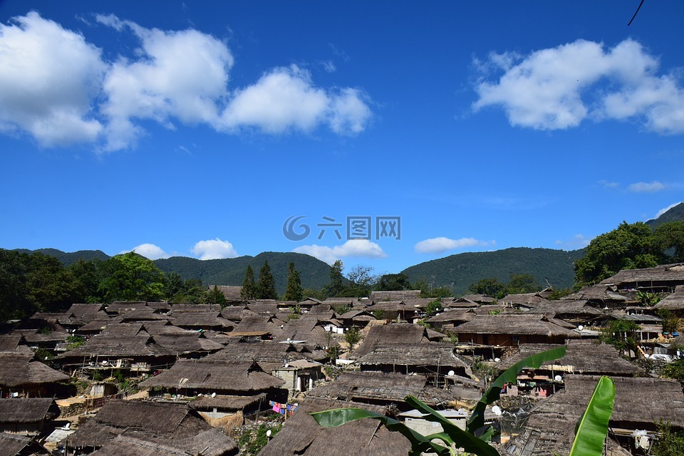 翁丁,佤族,村落
