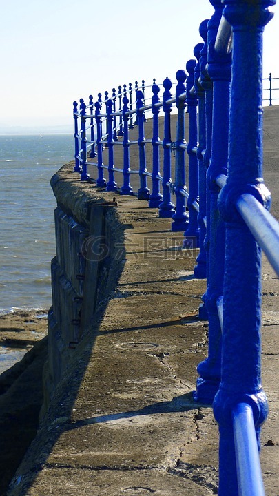 栏杆,蓝色,结构