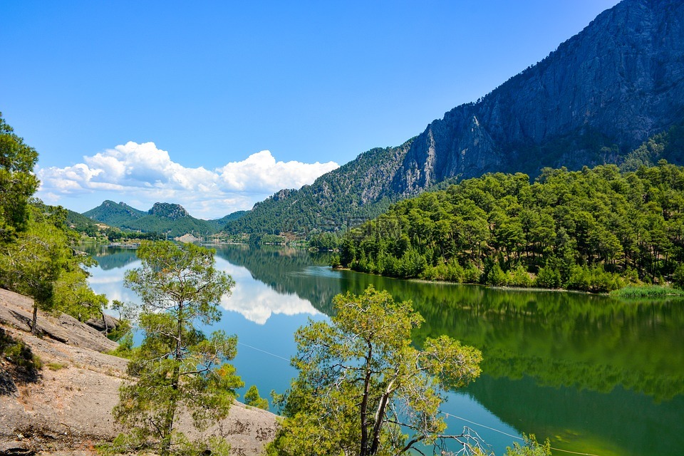 风景、自然,湖,土耳其