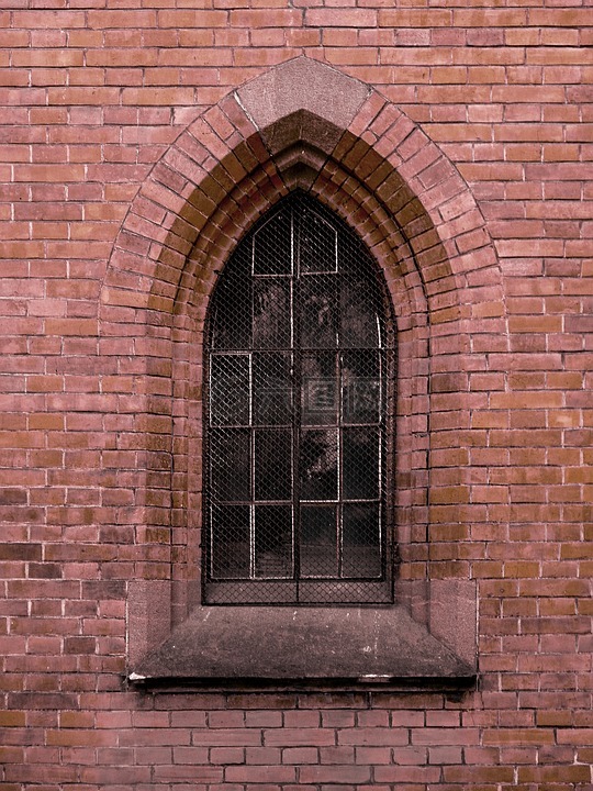 窗口,教堂,哥特式复兴