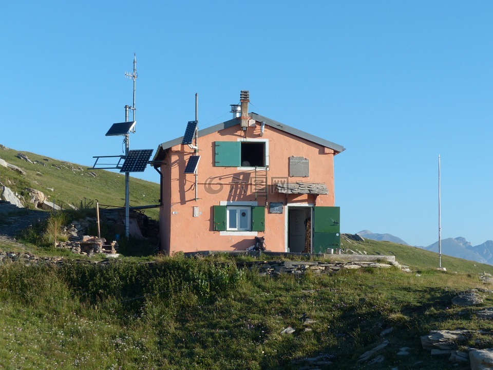 rifugio 圣雷莫,cima della 瓦莱塔,山上的小屋