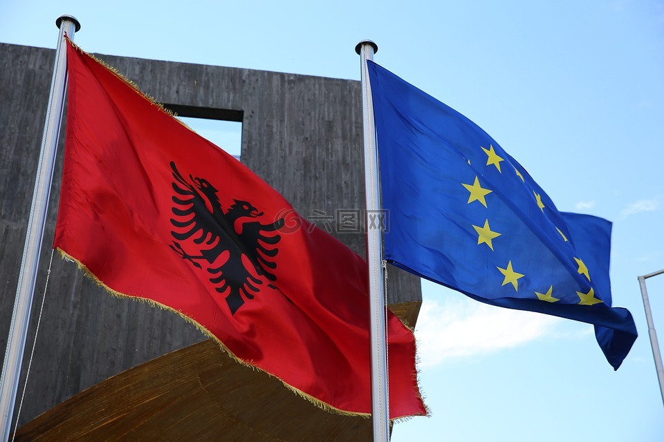 旗,阿尔巴尼亚,欧洲联盟