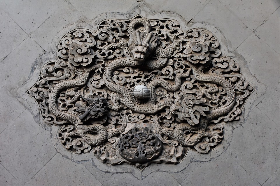 中国古建筑,图案,龙