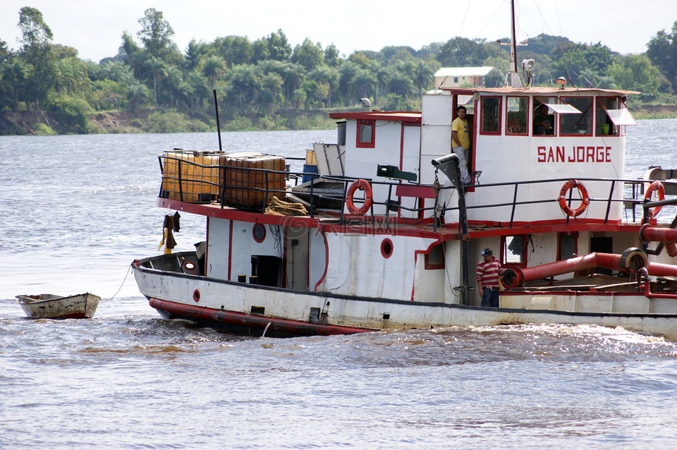 船舶,河,力拓巴拉圭