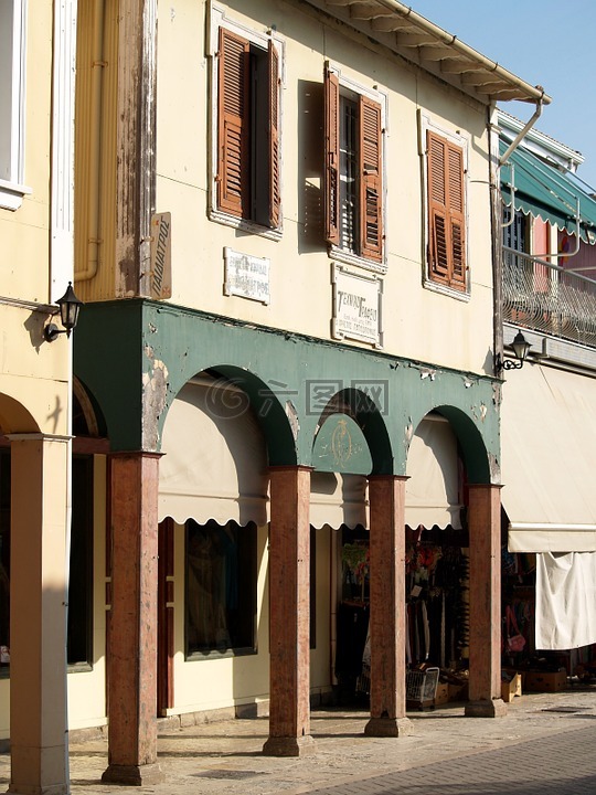 房子,曲面,城市