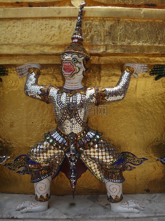 泰国,庙,艺术