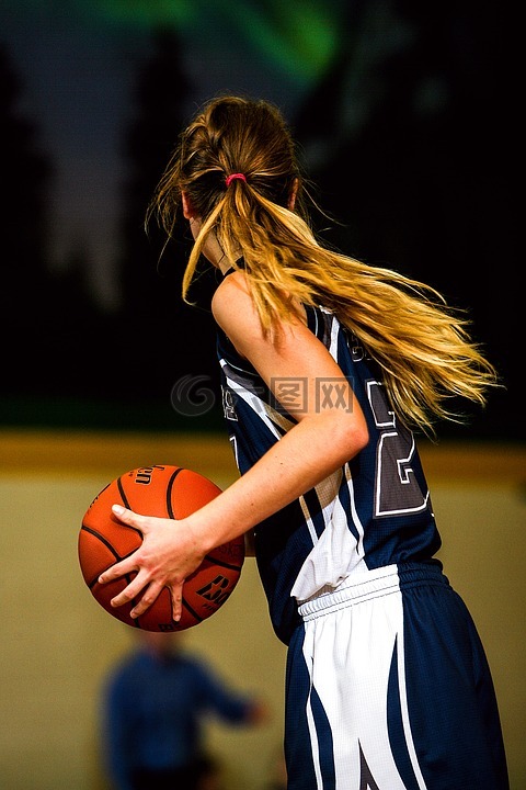 篮球,球员,篮球女孩