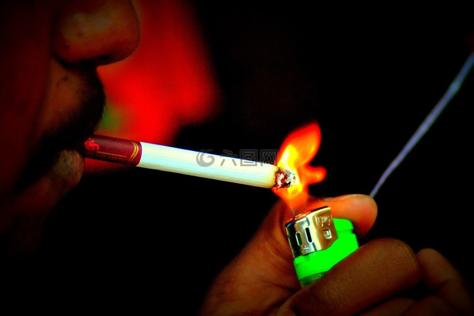 香烟,打火机,烟