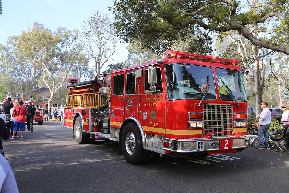 消防车,洛杉矶县消防部门,洛斯维第斯庄园