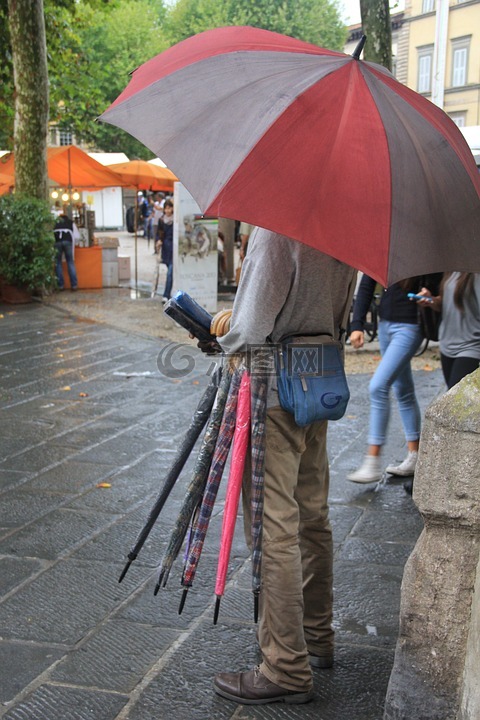 伞,雨,男士