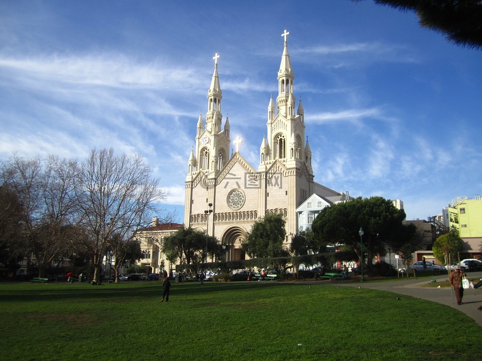 教堂,旧金山,圣人的彼得和保罗