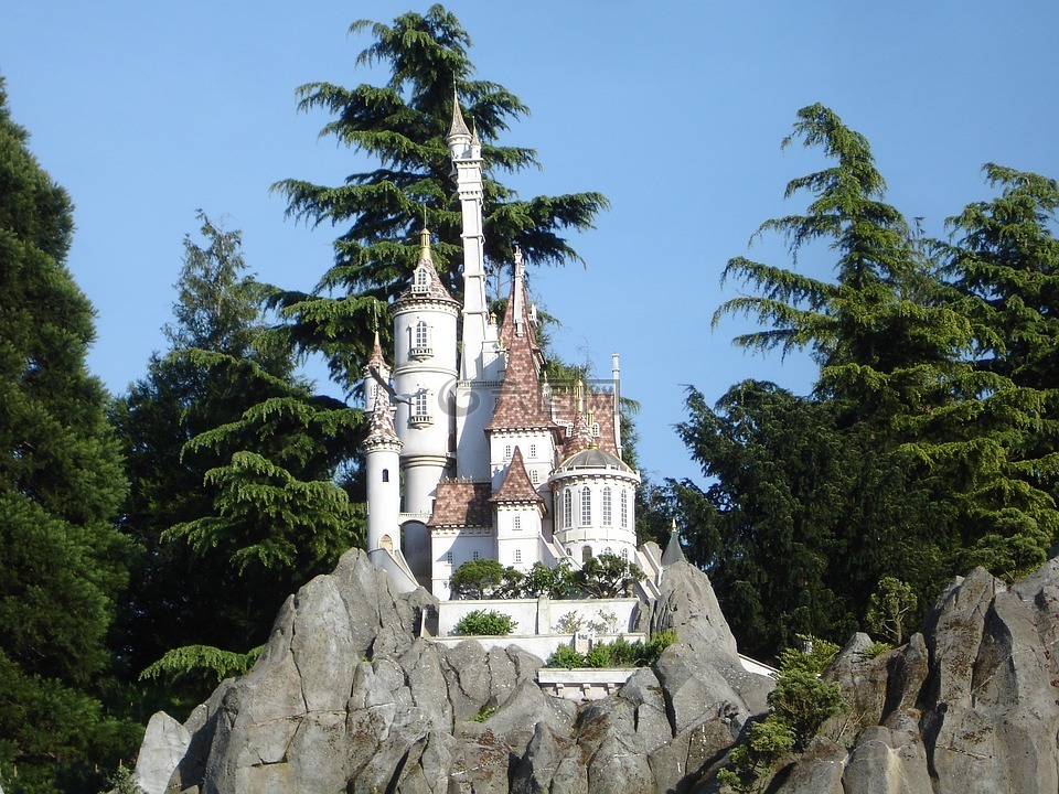 城堡,迪士尼乐园,巴黎