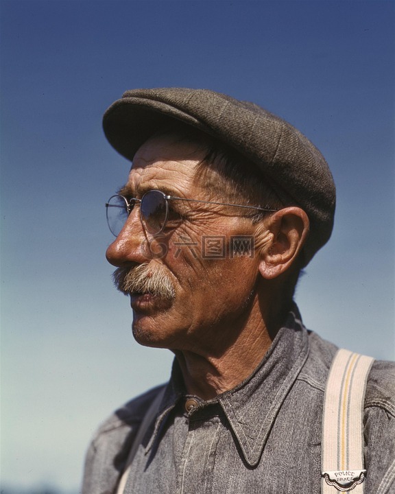 农民,男子,20 世纪 40 年代