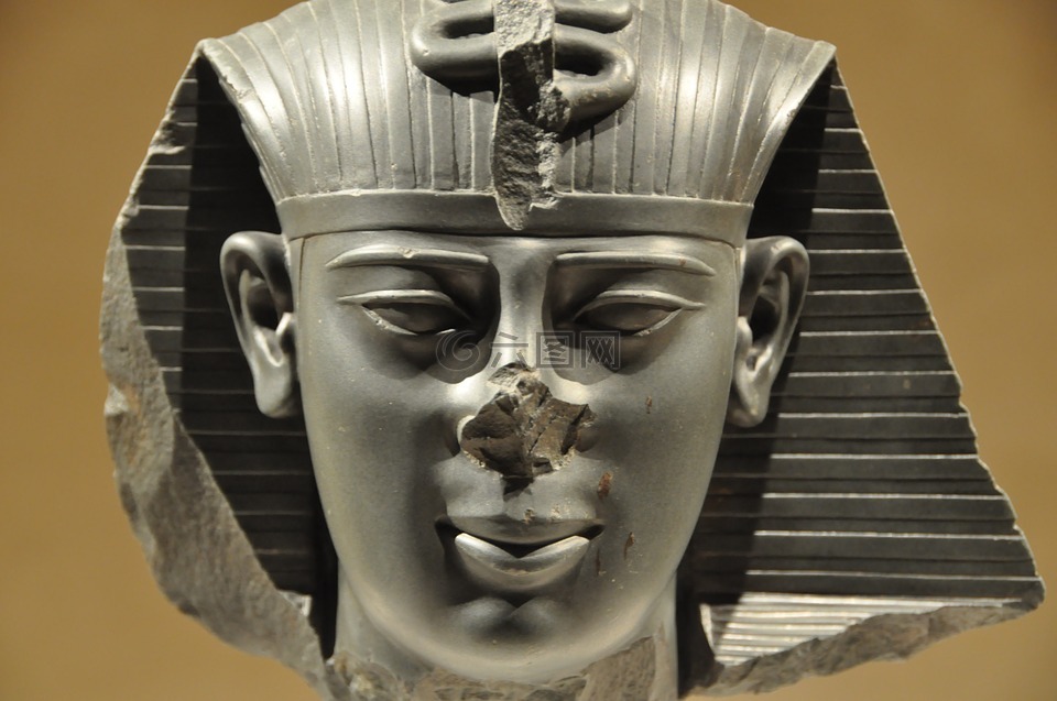 法老,埃及,雕像