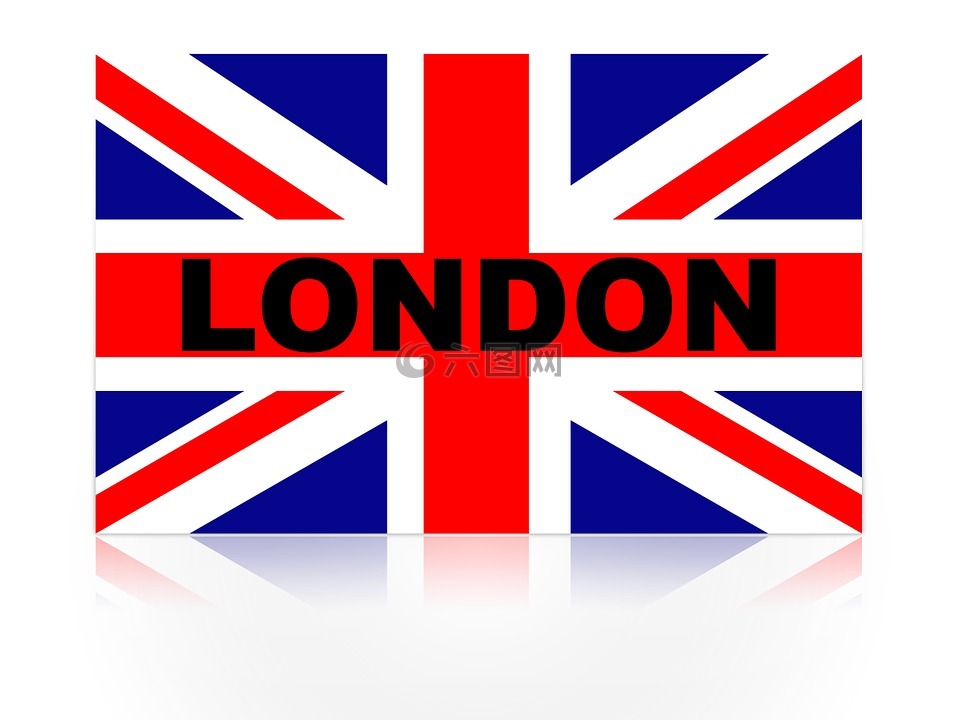伦敦,旗帜,海报